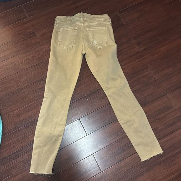 MOTHER Denim - Khaki Tan Color Like New Ankle Crop Zipper on Ankle - Size 25 - Picture 5 of 5